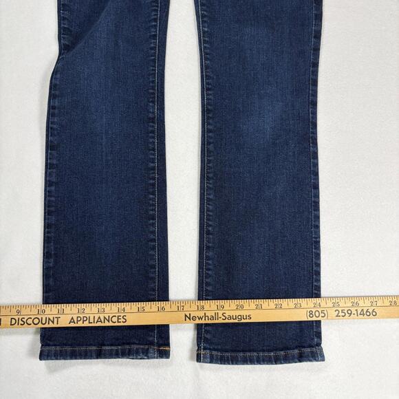 Tommy Hilfiger Womens Jeans Dark Wash Size 8 Straight Leg Denim Y2K Classic - Picture 10 of 16